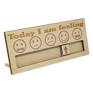 Emoji Feelings Chart, Today I Am Feeling Sign, Emotions, Classroom Decorations, School Counselor, Therapy Office Decor, Nonverbal Autism