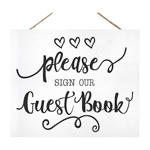 Wedding Guestbook Sign | Wood Wedding Signs | Reception Decor, Please Sign Our Guest Book