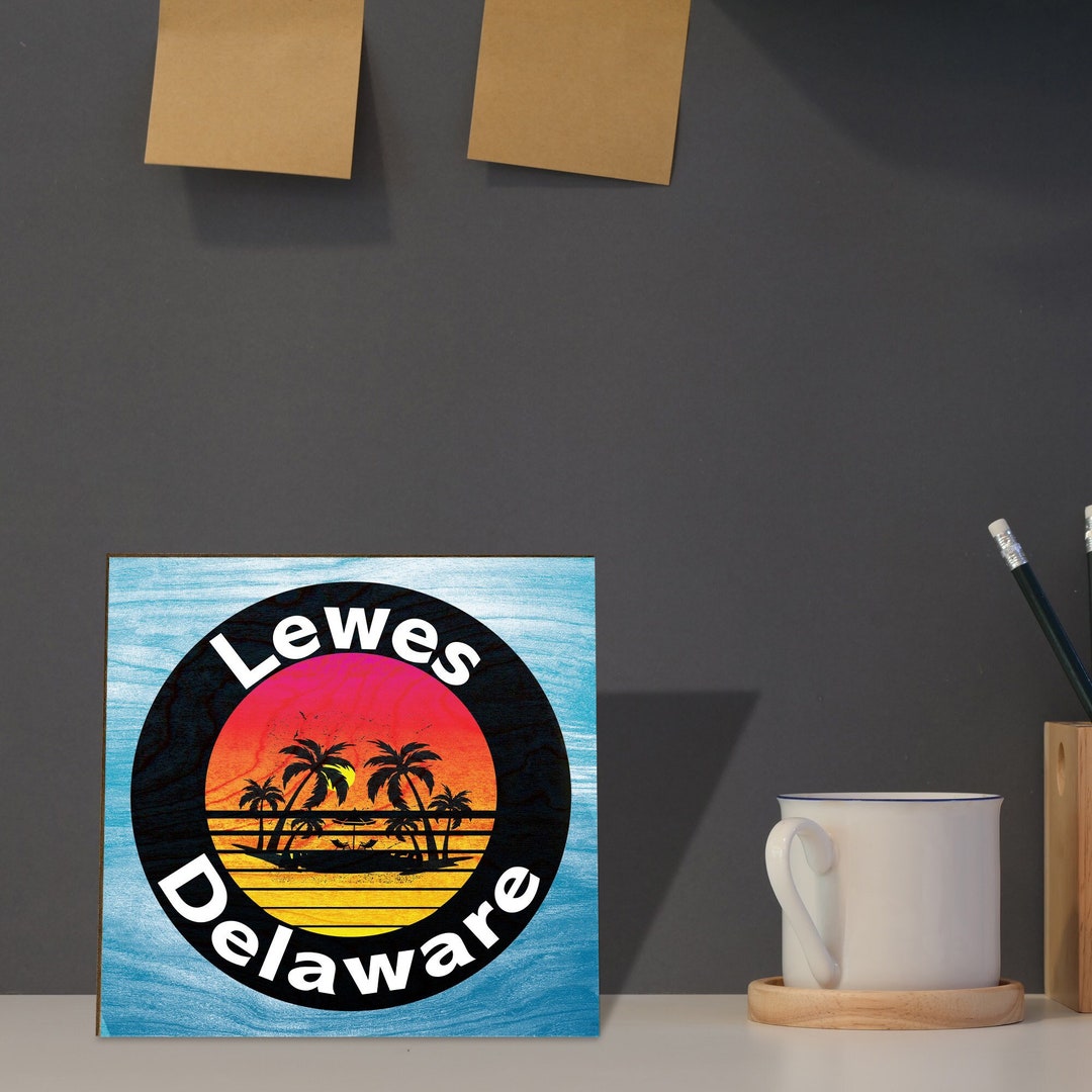 Lewes Delaware Gifts, Lewes Delaware Souvenirs, Delaware Decor, Delaware Sign, Beach Decor Etsy