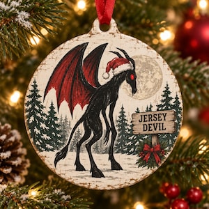 Jersey Devil Ornament, Folklore Holiday Decor, 4-Inch Christmas Keepsake
