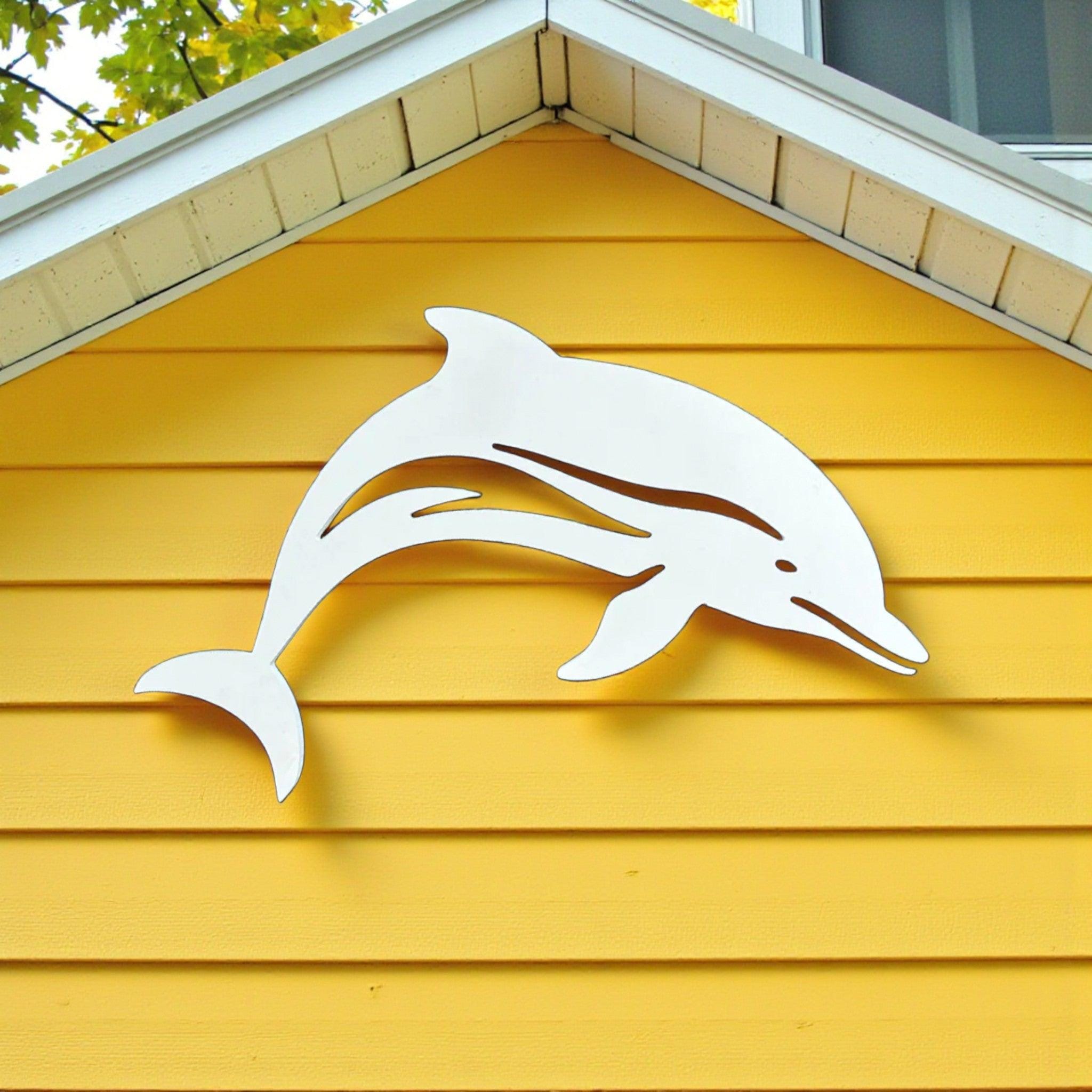 Outdoor Indoor Dolphin Wall Art, Coastal Beach House Decor, PVC - Etsy
