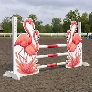 Custom Horse Jump Fillers – Graphic Panels Sold in Pairs, Printed PVC or Coroplast, Weatherproof Training Obstacles for Arenas & Shows