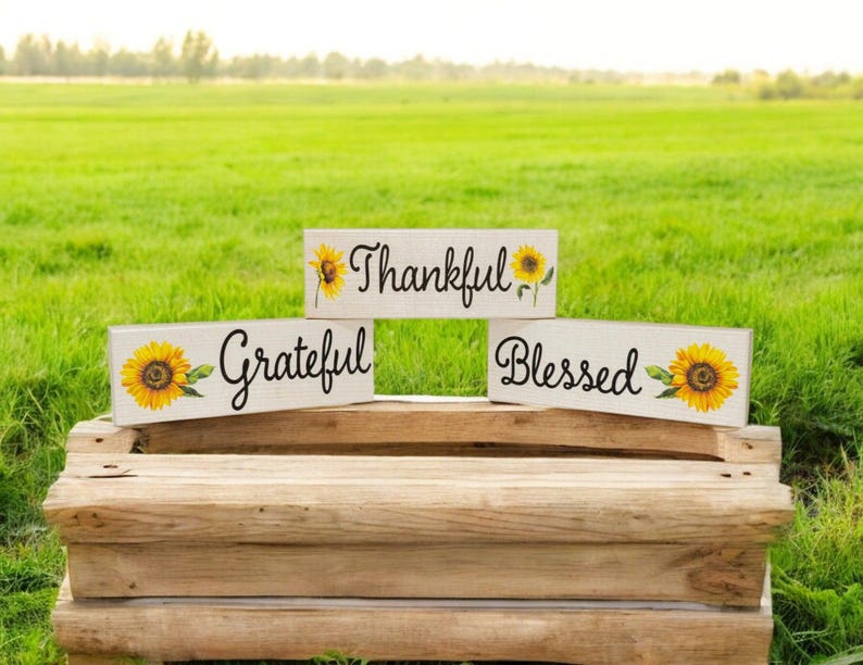 grateful thankful blessed decorations