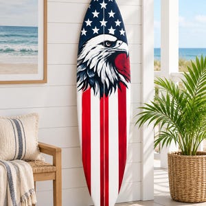 America Flag Surfboard - Etsy