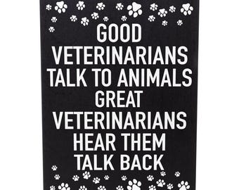 Veterinarian Gift: American Made Wooden Sign, Vet Appreciation Decor