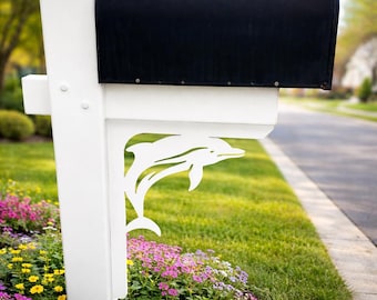 Dolphin Mailbox Bracket: Weatherproof PVC Porch Decor