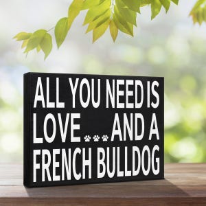 French Bulldog Wood Sign: Frenchie Dog Mom Gift image 6