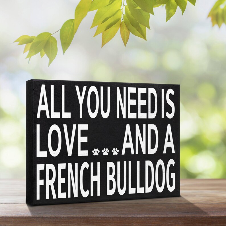 French Bulldog Wood Sign: Frenchie Dog Mom Gift image 6