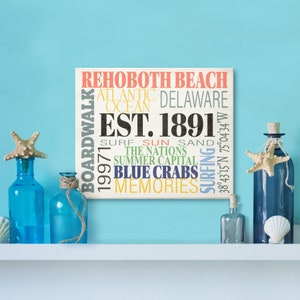 Rehoboth Beach Delaware Gifts, Rehoboth Beach Delaware Sign, Delaware Souvenirs, Delaware Decor, Delaware Pride, Rehoboth Beach Signs