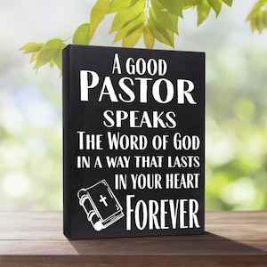 Pastor Appreciation Gifts, Pastor Gifts, Meaningful Gift for Pastors, Pastor Gift Ideas, Wood Sign, Wall Hanging Tabletop Display