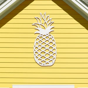 PVC Pineapple Wall Art: Coastal Cottagecore Tropical Decor