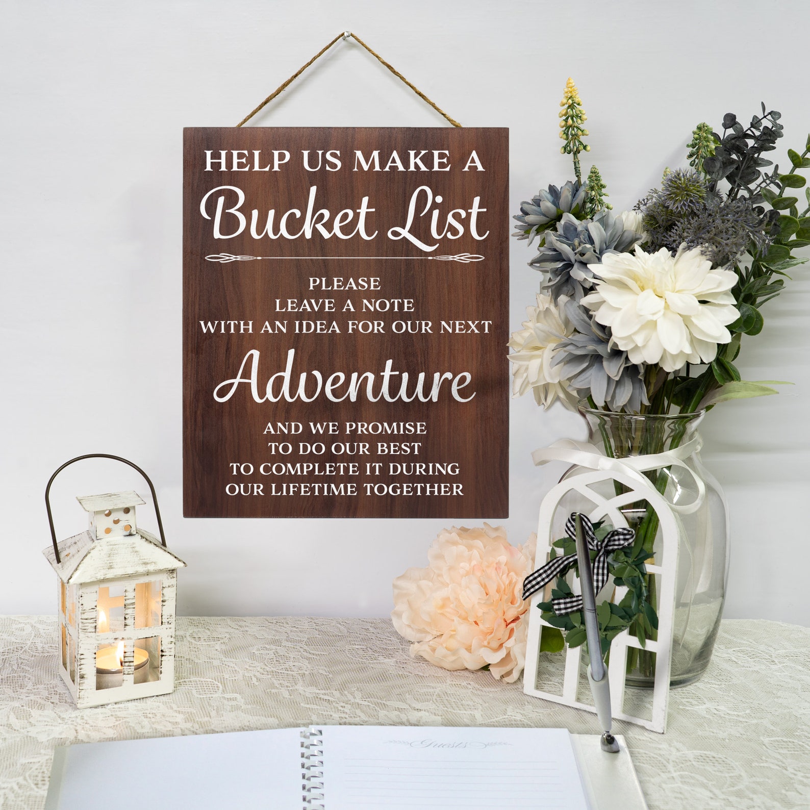 Bucket List Sign Wedding Bucket List Wedding Signs Bucket Etsy
