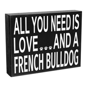 French Bulldog Wood Sign: Frenchie Dog Mom Gift image 2