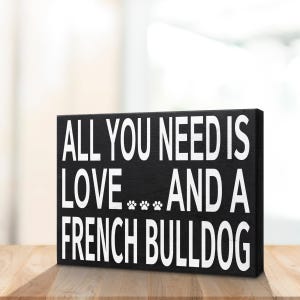 French Bulldog Wood Sign: Frenchie Dog Mom Gift image 5
