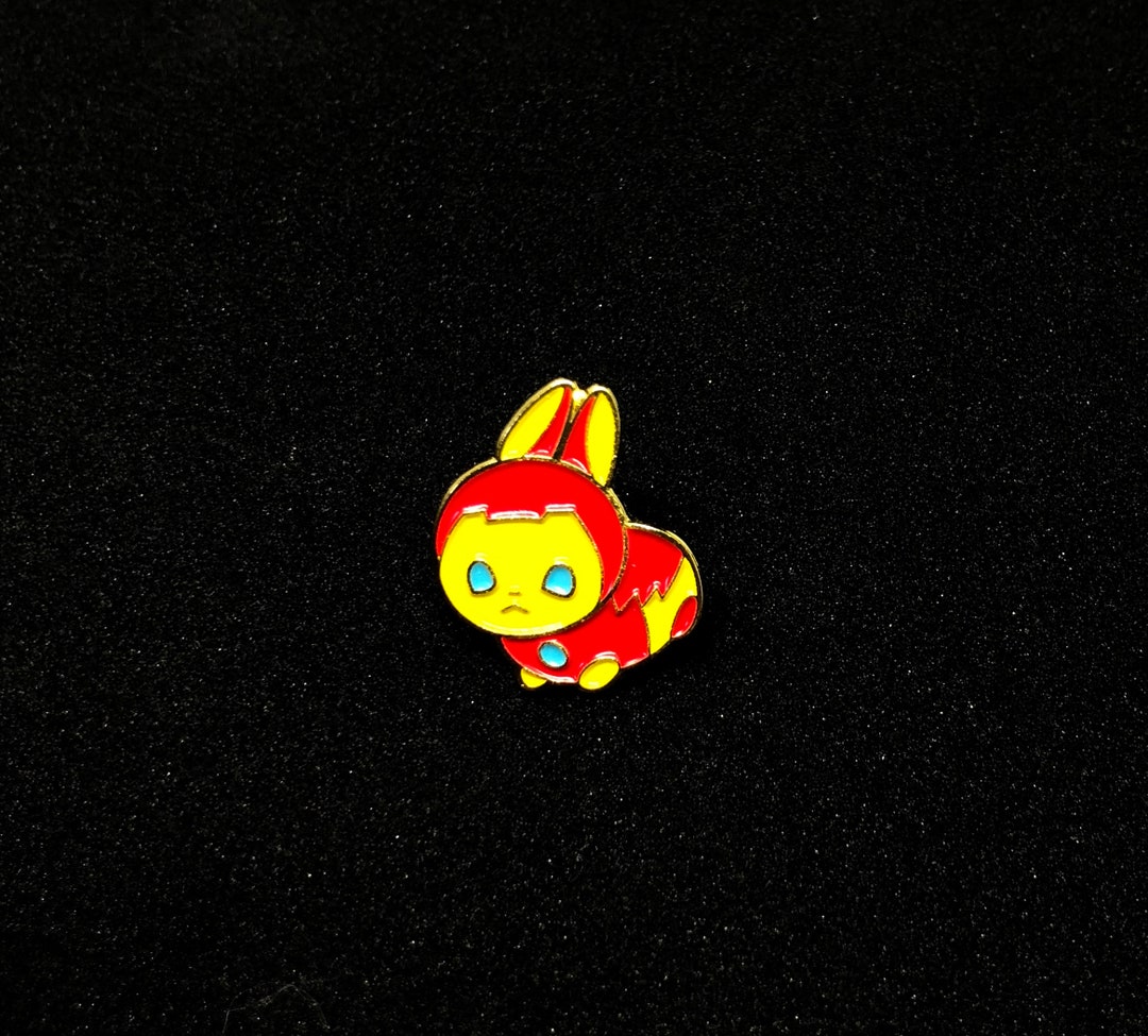 Iron Rabbit Monster Iron-rabbit Enamel Pin - Etsy