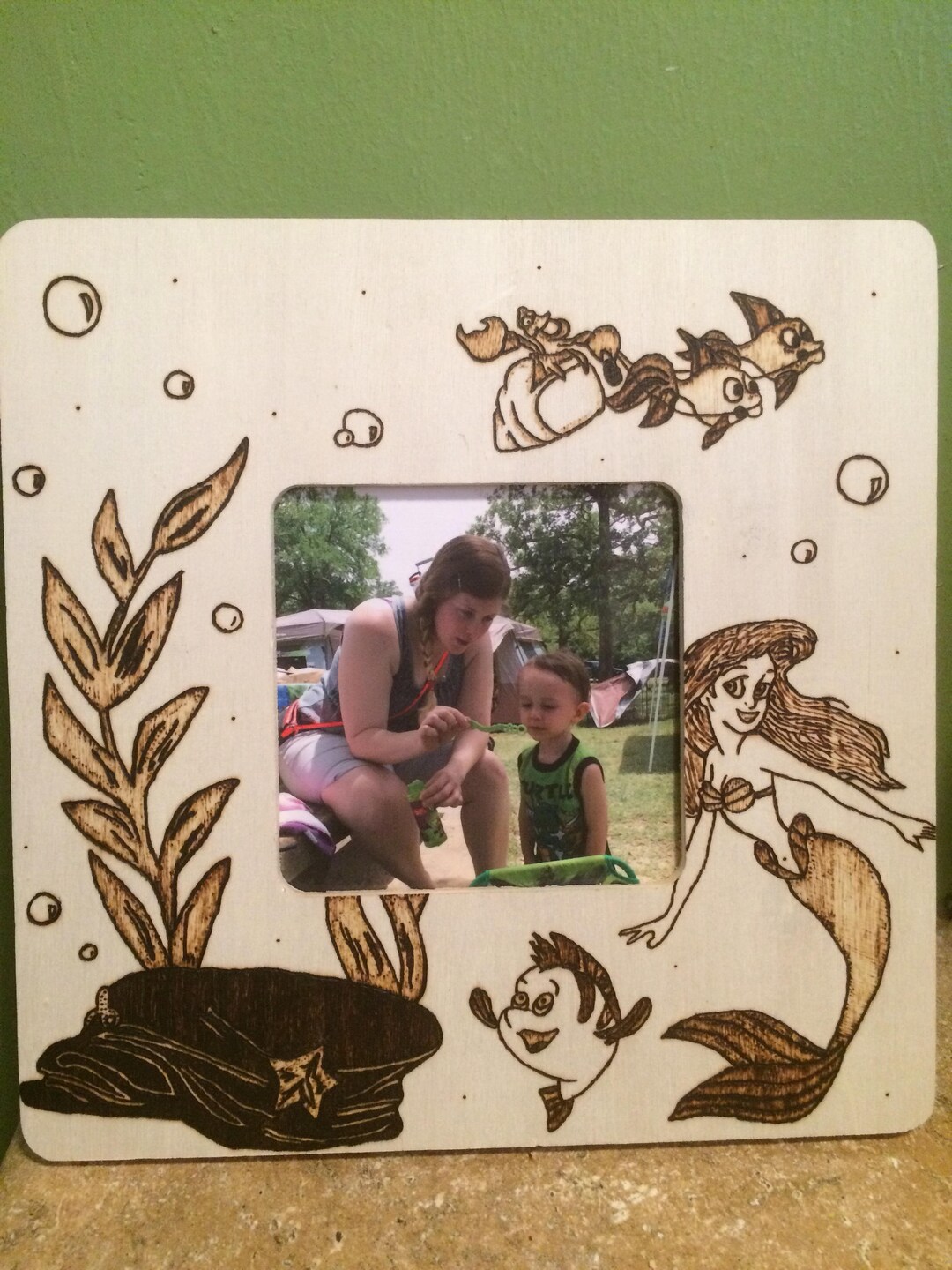 Little Mermaid Picture Frame Etsy