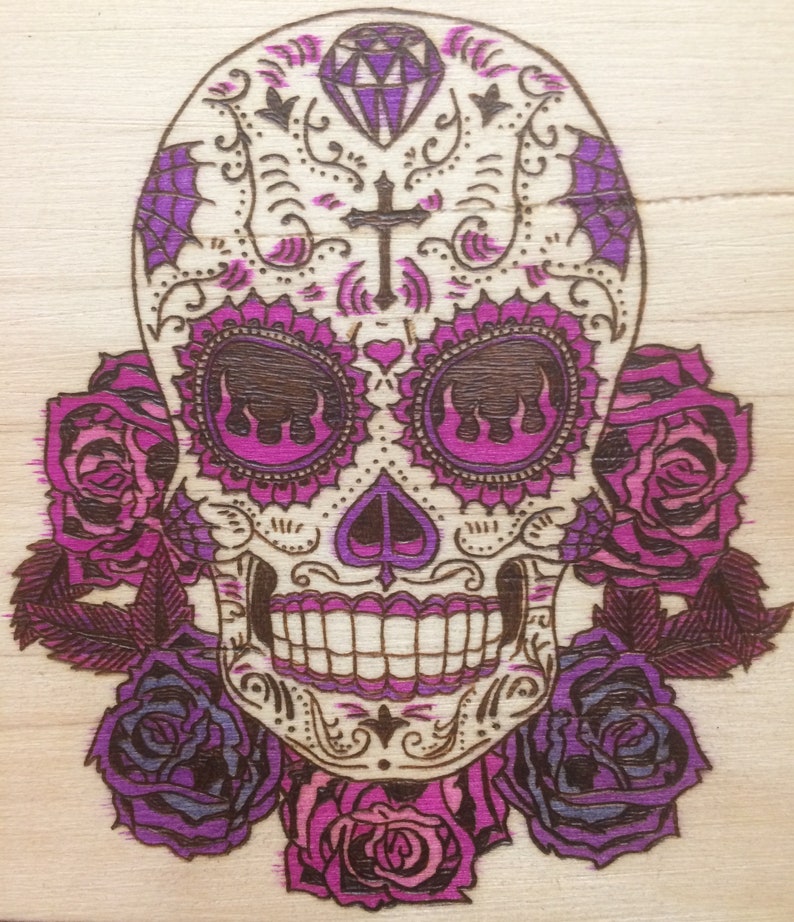 Sugar Skull Playing Card Box