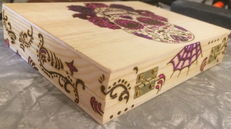 Sugar Skull Playing Card Box