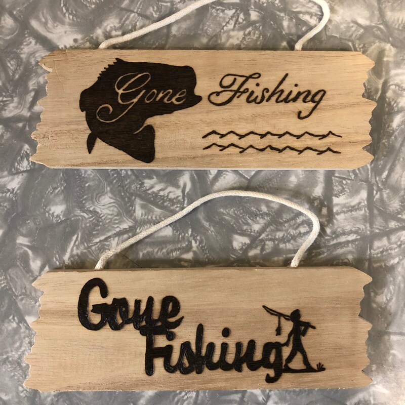 Gone Fishing Sign - Etsy
