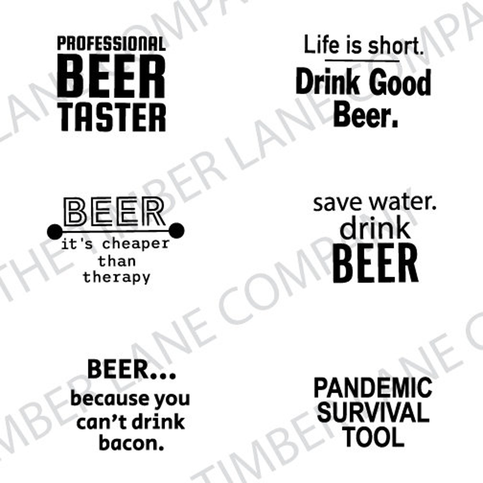 Beer Quote Bundle Funny Beer Quotes Beer Bottle Opener Etsy