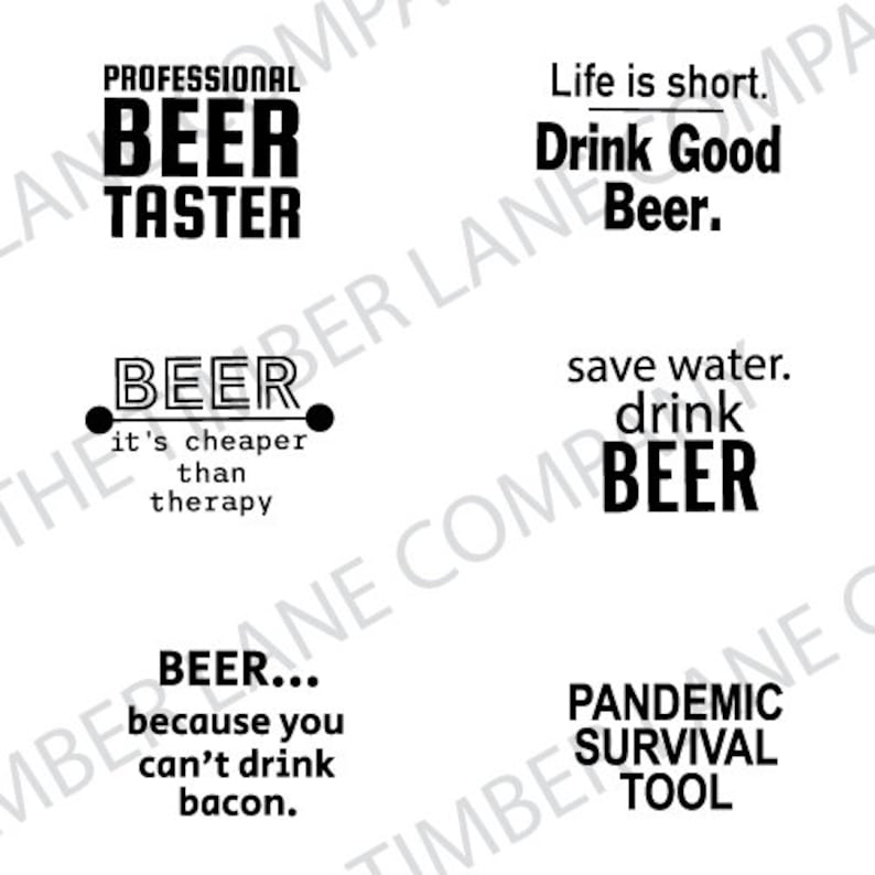 Beer Quote Bundle Funny Beer Quotes Beer Bottle Opener Etsy