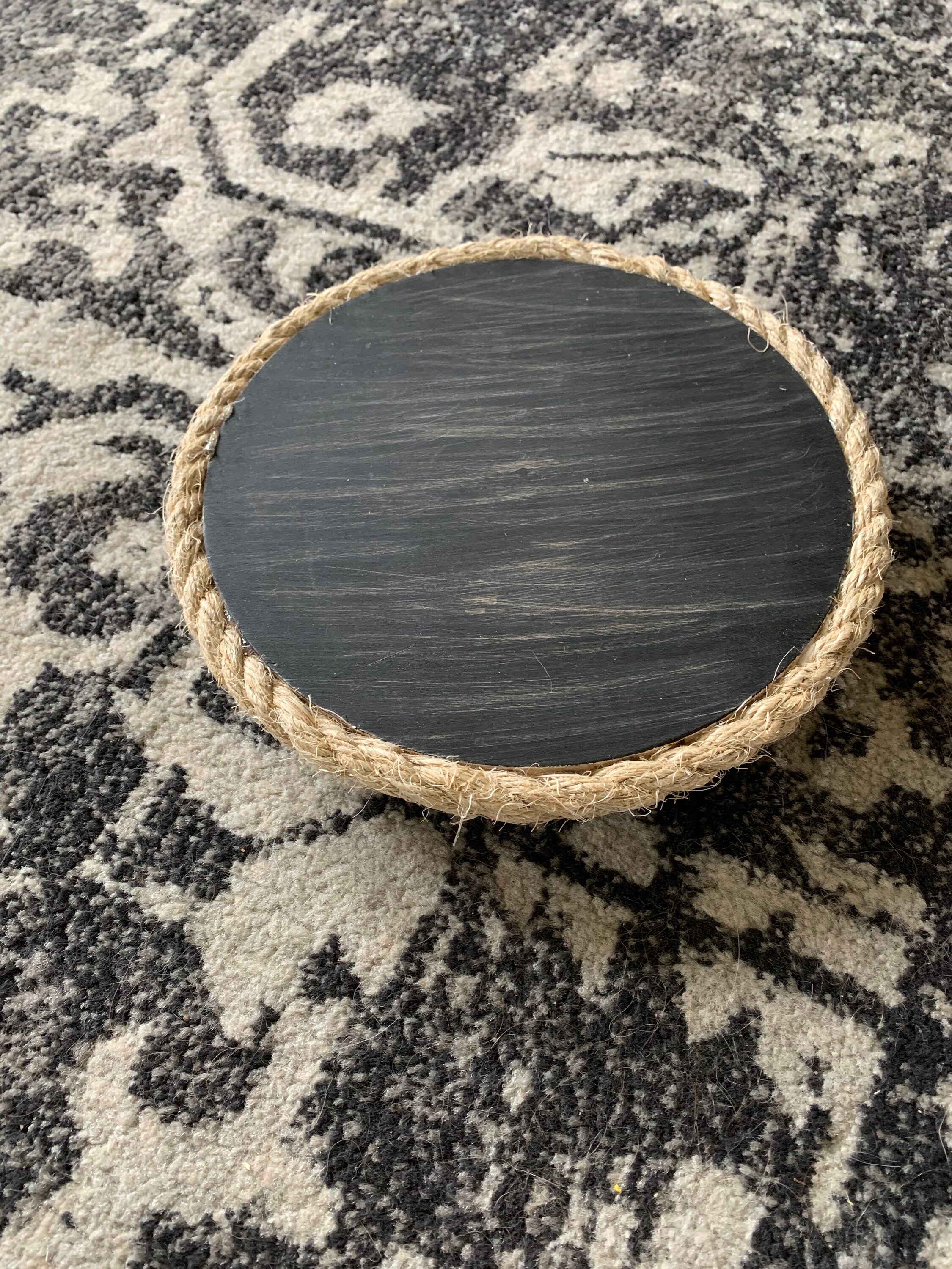 Farmhouse Riser Round Wood Riser Kitchen Tray Rustic Riser Etsy