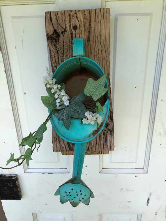 Vintage watering can wall decor Etsy