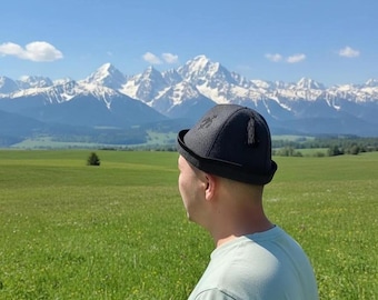 Felt bucket hat for men and women wool size 58-60 cm Kyrgyzstan