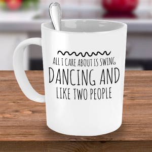 Swing Dance Mug, Lindy Hop, Swing Dancer, West Coast Swing, Partner Teacher, Instructor Gift