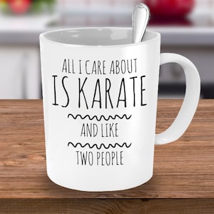 Karate Mug, Martial Arts Gift, Coffee Cup Karate Mom, Karate Teacher Gift