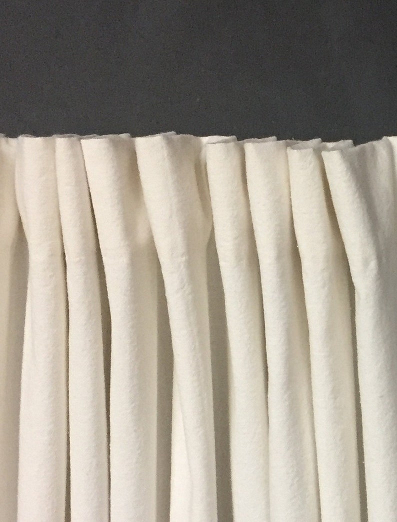 Pair Custom Painters Drop Cloth Curtains with Color Edge Etsy