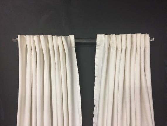 Pair Custom Painters Drop Cloth Curtains Hidden Snap Tabs Etsy