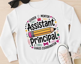 Assistant Principal PNG Bundle 3 Pack Digital Download For Sublimation Shirt Design  Commercial Use
