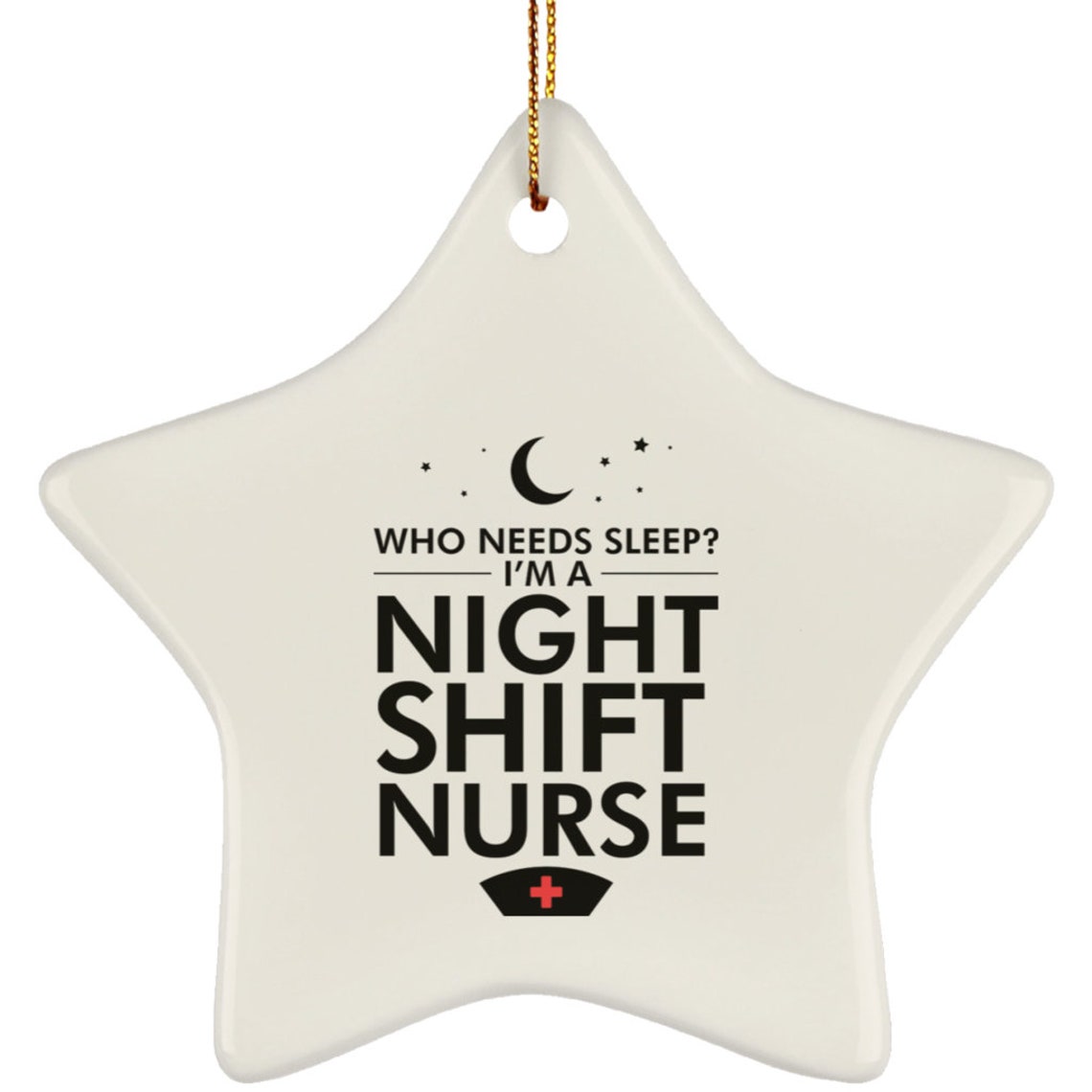 Funny Nurse Christmas Ornament Novelty Ts For Coworkers Etsy