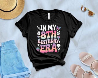 8th Birthday Era PNG: Party Shirt Design (Digital Download)