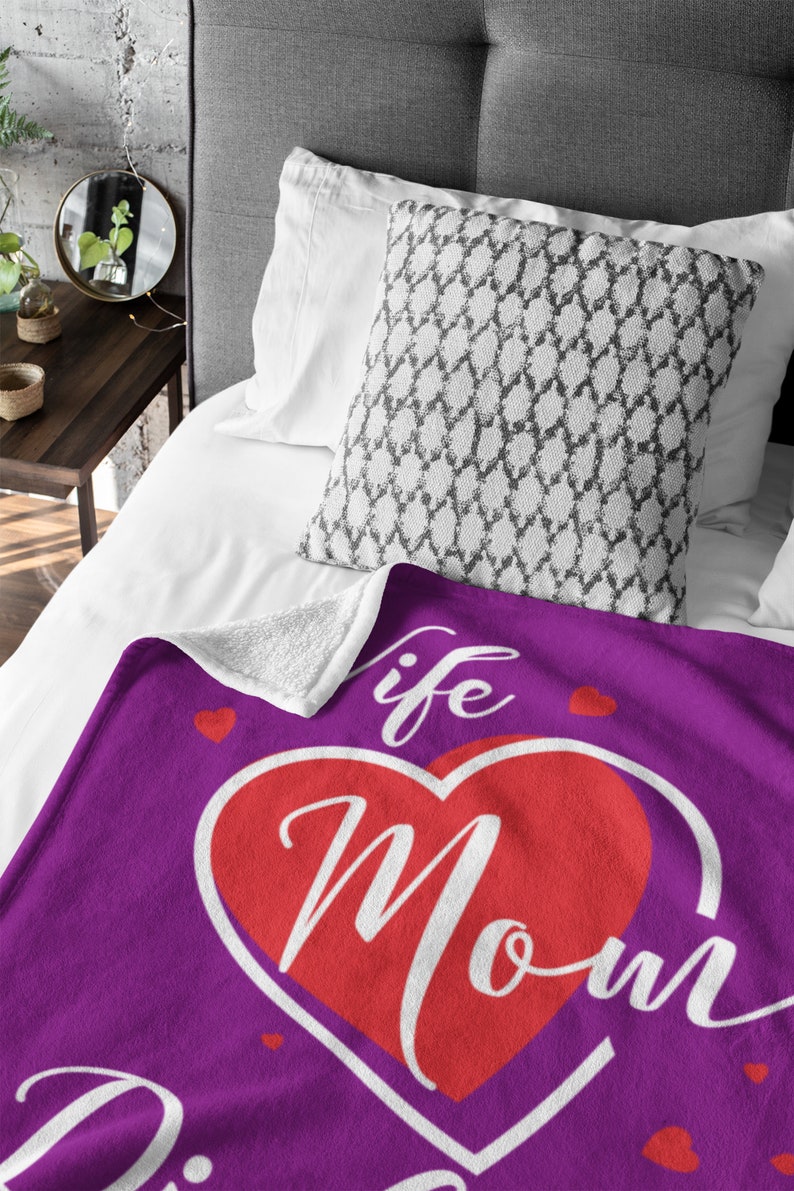 Diabetes Nurse Gift, Plush Blanket, Mom Wife Valentines Day Gift, Nursing Profession, Mothers