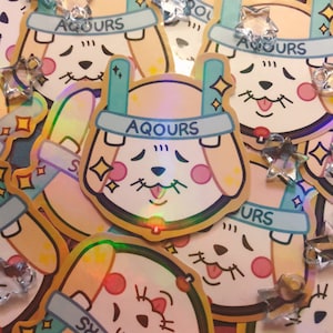 Love Live! Mascots! ver. Aqours | Holographic Sticker