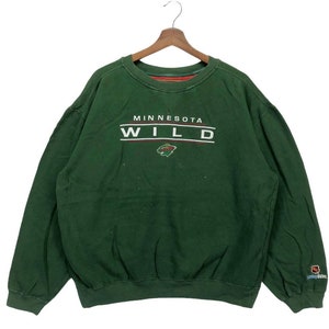 ThirdDownApparel Throwback Minnesota Hockey Sweatshirt, Vintage Wild Hockey Crewneck, Warm Game Day Apparel, Gift for Wilds Fan, Minnesota Ice Hockey Sweater