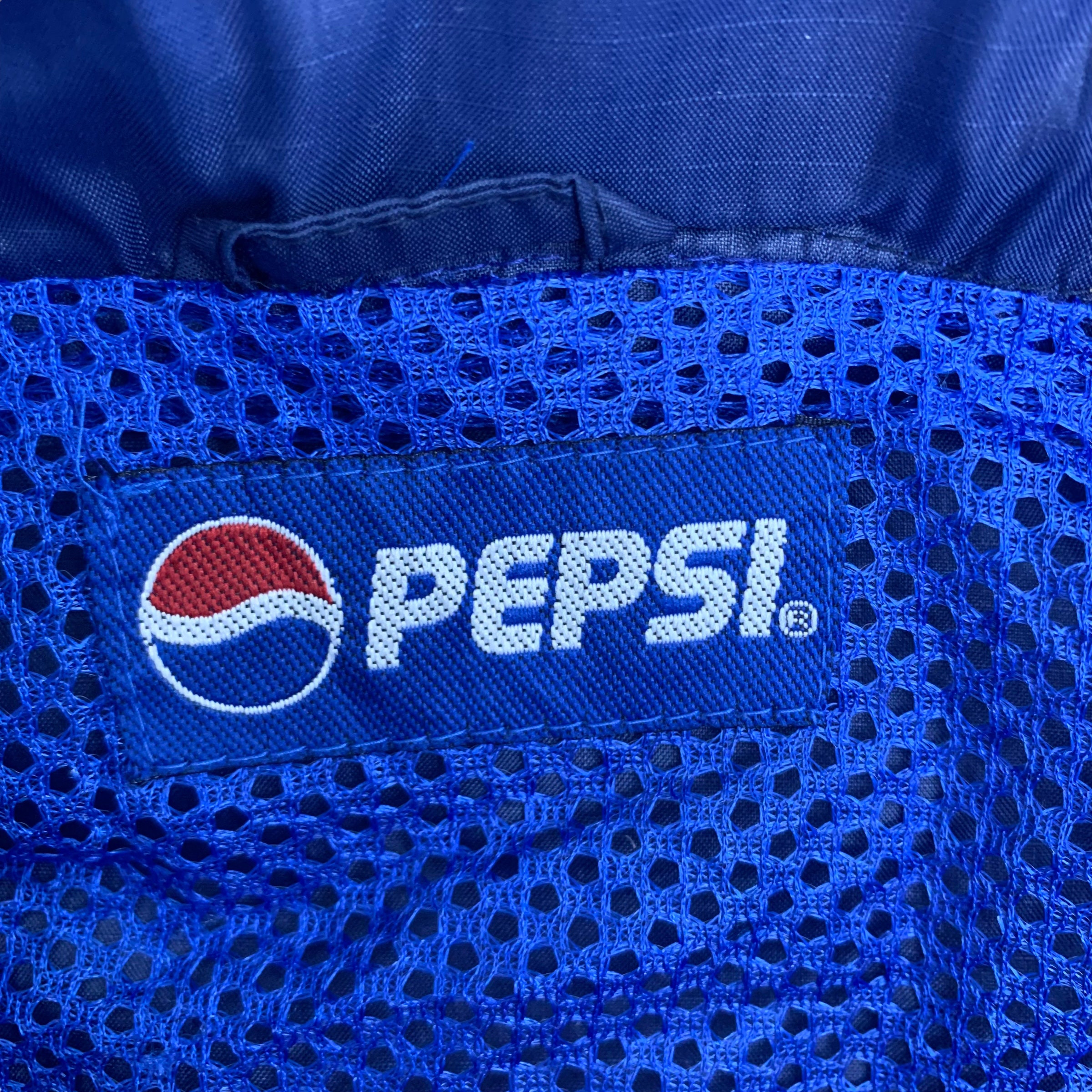 PEPSI Windbreaker Zippered Jacket w/ Pockets Women's Sz