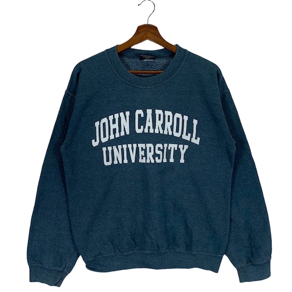 Vintage John Carroll University Pullover Jumper College Sweatshirt Etsy