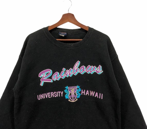 Vintage Rainbow University Of Hawaii Pullover Jum… - image 3