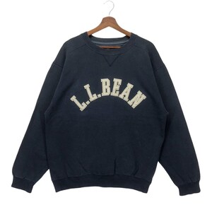 Vintage LL Bean Sweatshirt Crewneck LL Bean Embroidery Big Logo