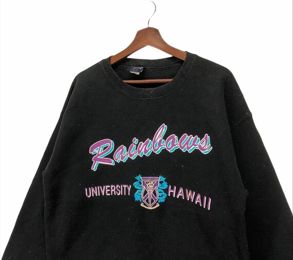 Vintage Rainbow University Of Hawaii Pullover Jum… - image 4