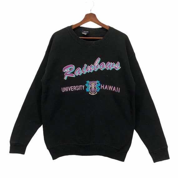 Vintage Rainbow University Of Hawaii Pullover Jum… - image 1