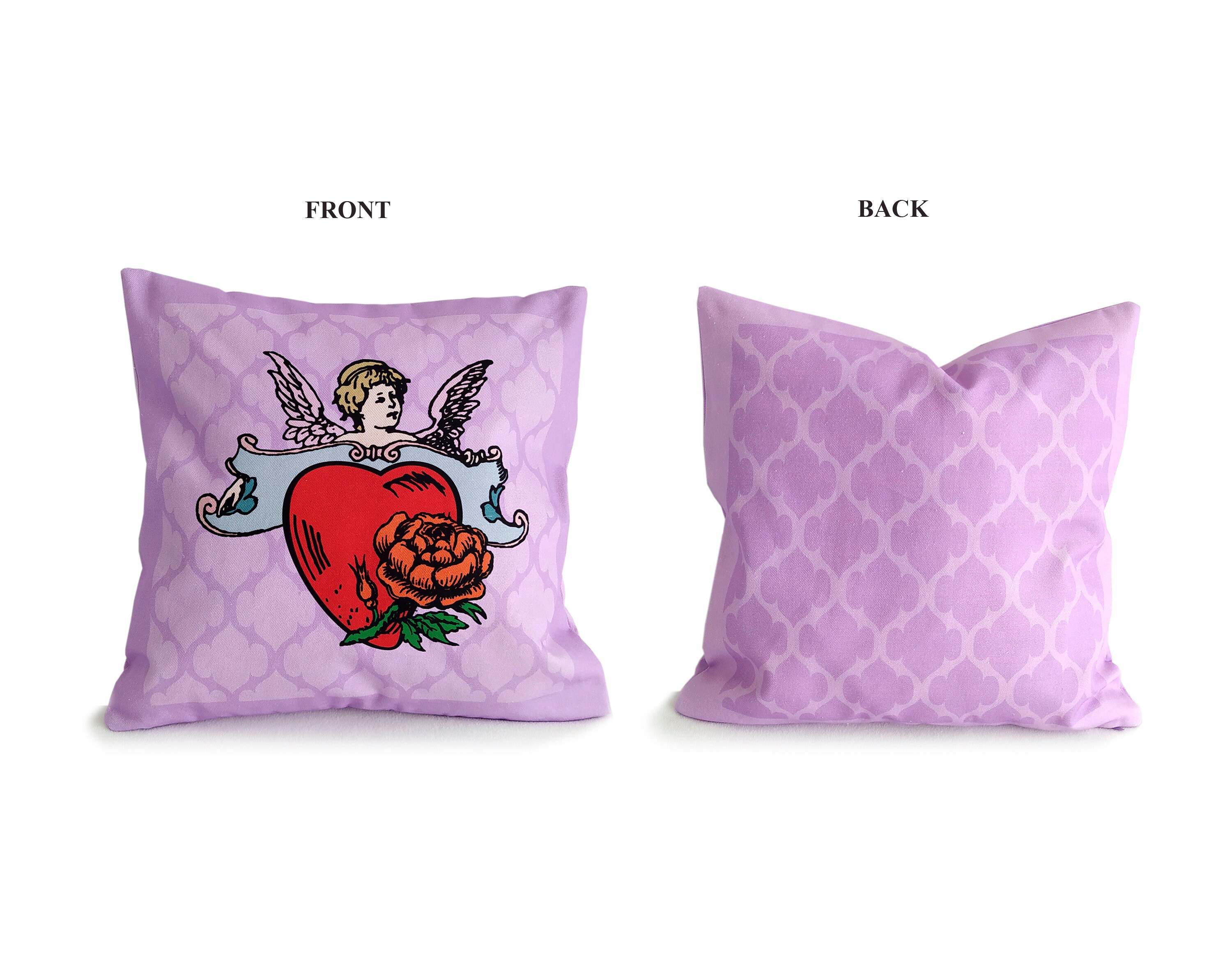Angel Pillow Cover Designer Pillow Cover Pink Cushion Etsy