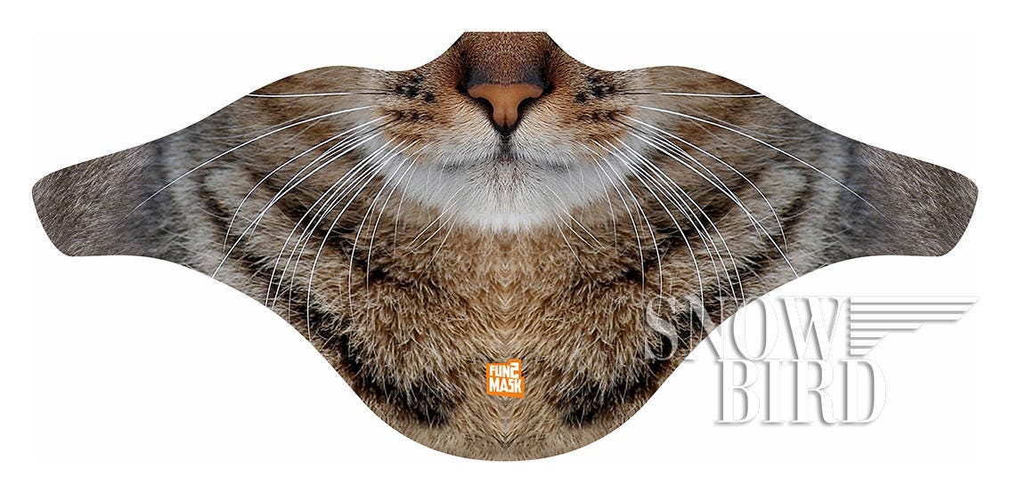 Brown Cat Face Mask / Windproof Facemask / Face shield for ...