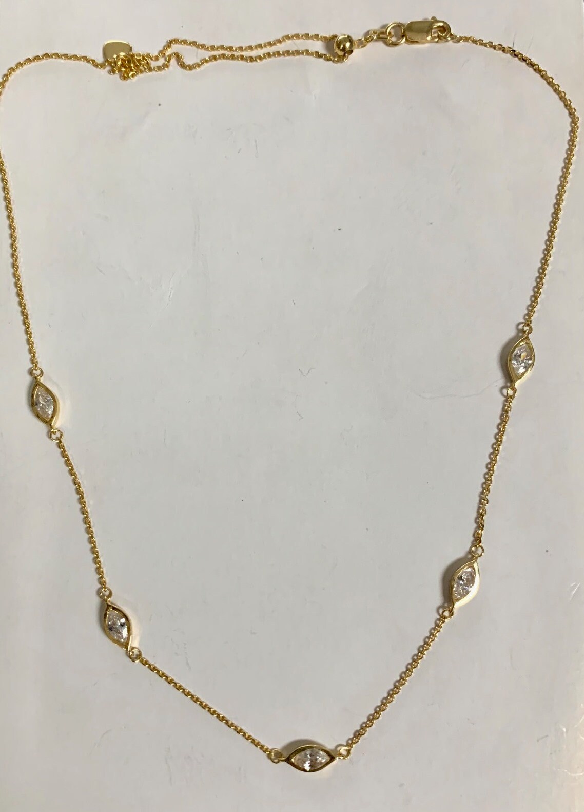 ramsey jewelry store on 14k Yellow Gold Adjustable Cz Choker Necklace Etsy