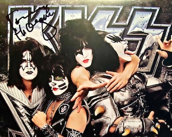 トミー・セイヤーのサイン入り8x10キッスギタリスト写真 - ジョンへ