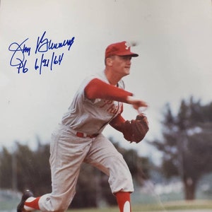 Jim Bunning MLB Philadelphia Phillies US Congressman Autographed 8.5&quot;x11&quot; Photo w/ COA Hologram