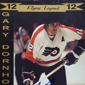 Gary Dornhoefer Philadelphia Flyers NHL Hockey Handsigniertes Autogramm 8 &quot;x10&quot; Foto w/LoA & Hologramm